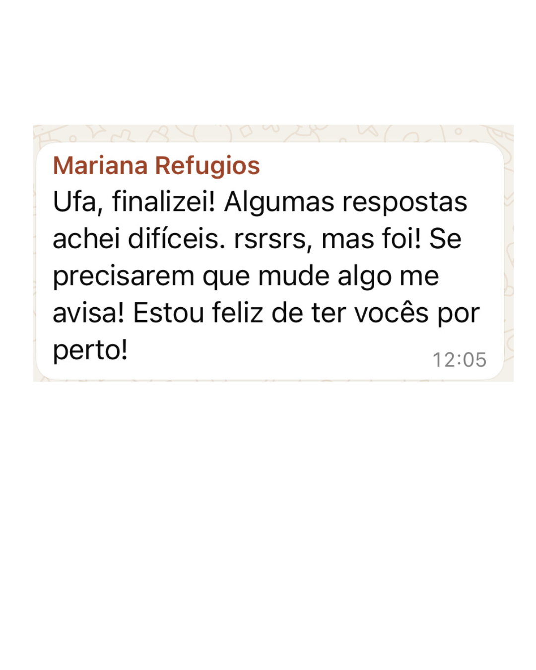 Depoimento de Mariana Machado